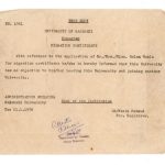 Monogram from Dhaka University 1980