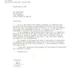 Letter from Golam Manik to Vice President Dan Quayle 1992