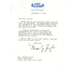 Letter from Marilyn Quayle to Raihana Manik 1991